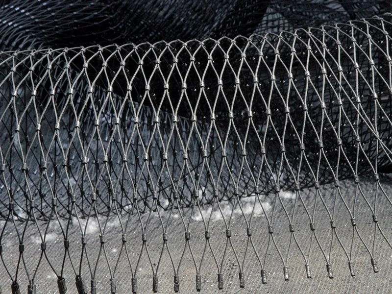 black oxide stainless steel rope wire mesh