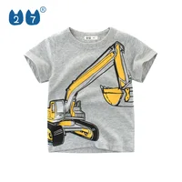 

China Zhongshan factory supply baby boys pure cotton t shirt with digger print