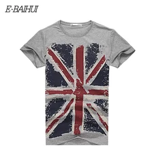 E-BAIHUI nova Marca de estilo de verão de Algodão homens Roupa Masculina Slim Fit t camisa Homem Camisetas Casuais Camisetas Ganhos mens tops tees Y001