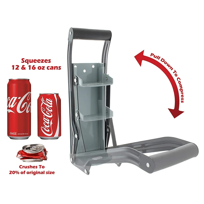 

Popular Kitchen  Can Crusher 500ml Bottle Crusher Wall Mounted for Aluminum  12oz 8oz Pop Beer Cans Crushing