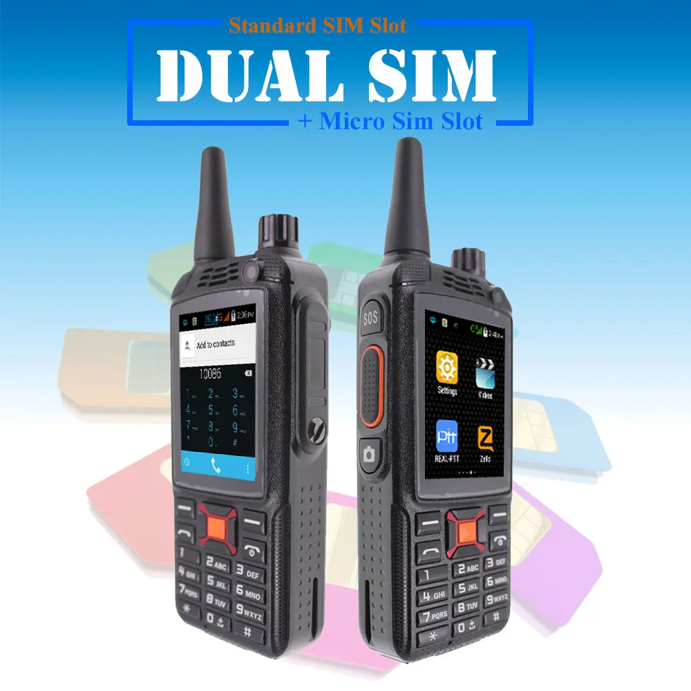 Android 4.4.2 WCDMA GSM Walkie Talkie work on Real-ptt/Zello 3G WIFI Radio G22 