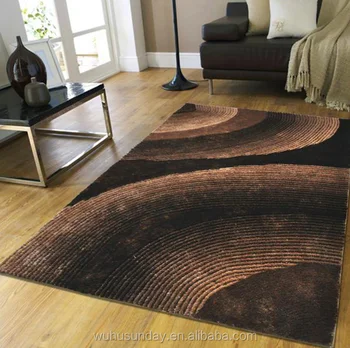 Wuhu Sonntag Grosshandel 4d Polyester Zottigen Bodenteppiche Buy