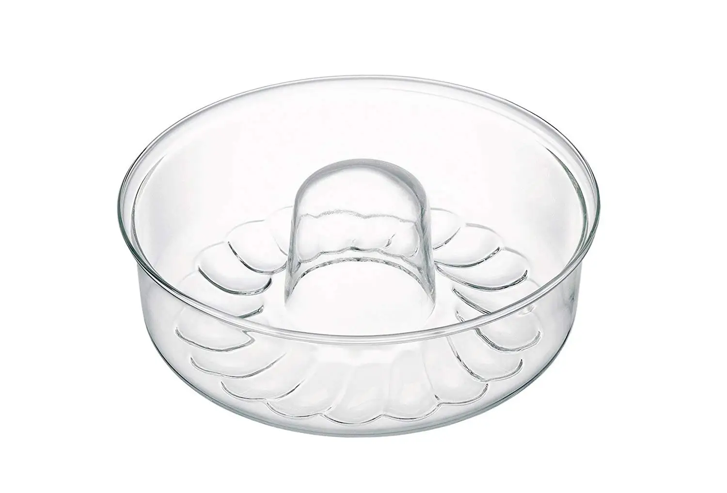 Simax Glassware 10" Sculptured Baking Dish Cake Form Bundt Pans 5041 Simax Glassware 10" Sculptured Baking Dish Cake Form Bundt Pans 5041