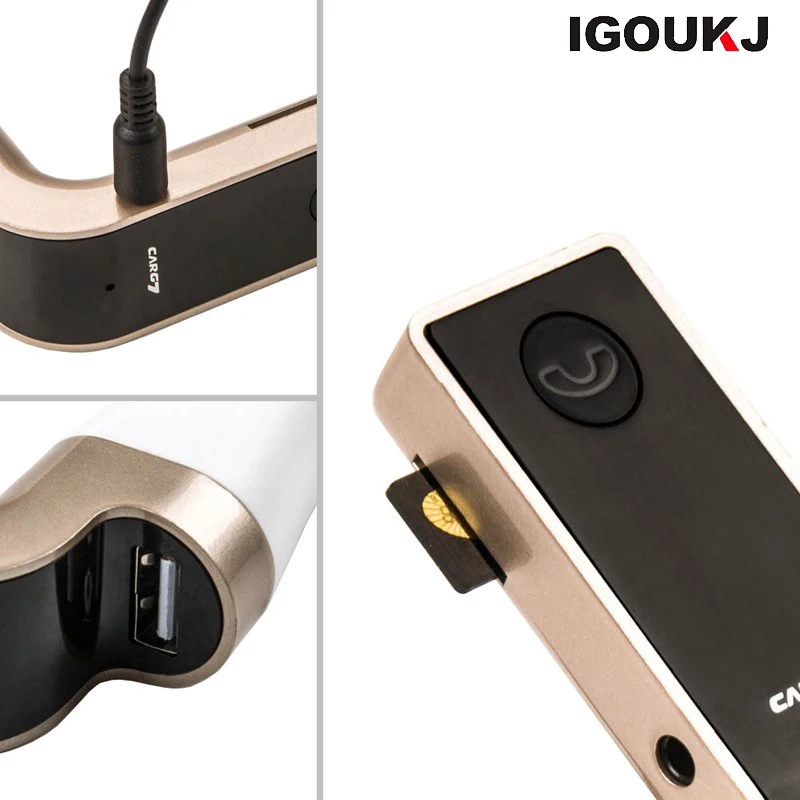 Car G7 Bt Fm Transmitter With Tf/usb Flash Drives Music Player Sd And