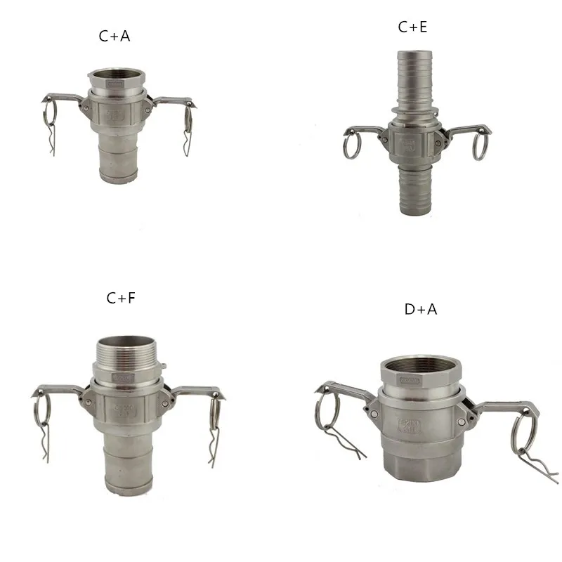 316l C Type Bspt Stainless Steel Quick Coupling With Flange