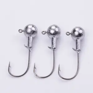 High Quality Lead Head Hook Jigs Bait Fishing Hooks For Soft Lure Fishing Tackle