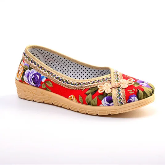 

Wholesale embroidery designs women ballet pumps shoes for ladies, 3 colors