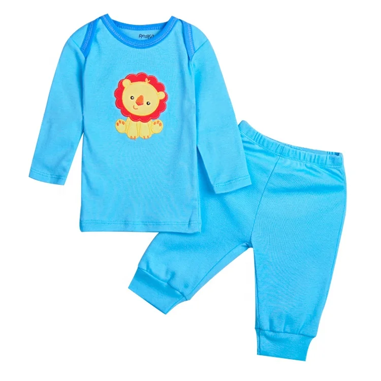 

2-Pieces Set Gift Packing More Comfortable Cotton Infant T Shirt Baby Clothes Pants, Boys color or girls color