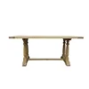 Hot selling country furniture long rectangular oak dining table/furniture dining table