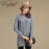 Women Warm Winter Fashion Cashmere Turtle Neck Sweater Knitwear for Outdoor Activities