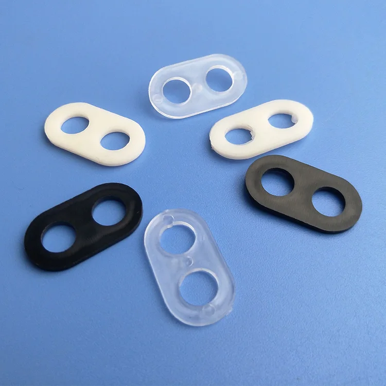 灯饰配件线扣双孔塑料线扣电源线护圈