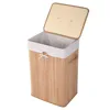 Nature Large Bamboo Foldable Laundry Basket Storage Hamper Box 40*30*60