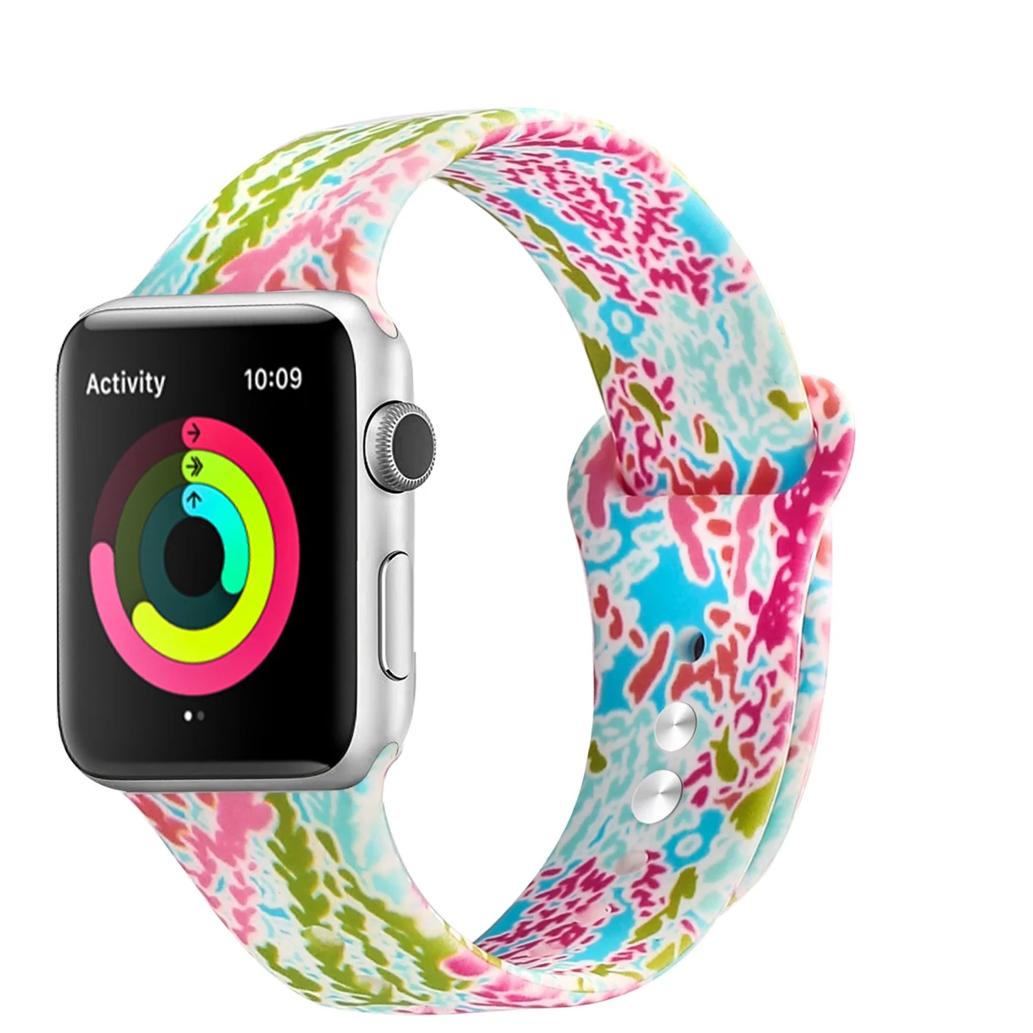 

Lilly Pulitzer Inspired Watch Rubber Strap For Apple Watch Band Strap For iWatch Silicon Band, Colorful