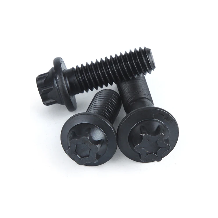 
DIN34801 Hexabular flange bolts Steel wabbler flange screw M2 