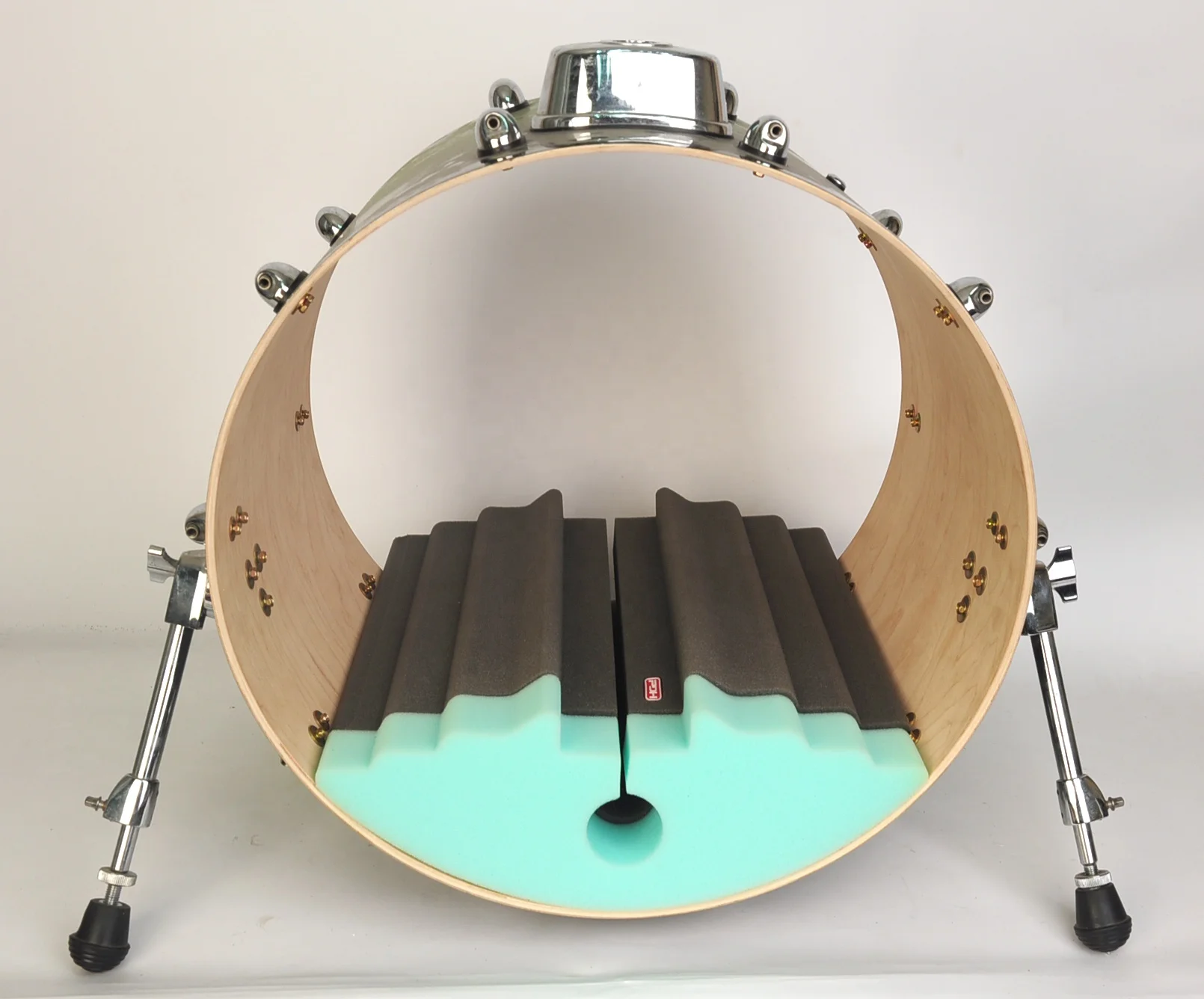 

Bass drum pillow bass drum damper muffling pad, Black/orange/green/purple