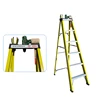 A shape super durable 5 steps fiberglass ladder for lidl