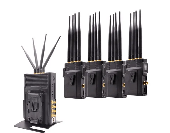 

500Meter 4TX+1RX HD 1080p Video/Audio Wireless Transmission System with Tally, 5GHz Frequency