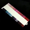 Long strip 48 tips natural color nail finished color chart display for gel polish