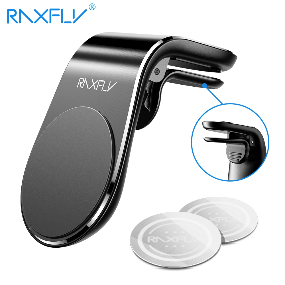 RAXFLY Logo Universal Cellphone Accessories Car Air Vent Mount Stand Mobile Phone Magnetic Car Holder