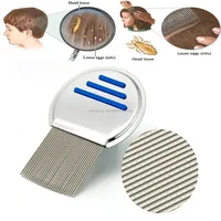 

Nit Comb Stainless Steel Metal Head Lice Comb