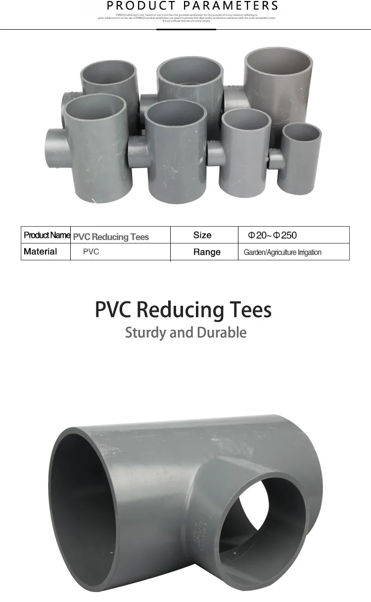 Reducing Tees Pvc Fittings Pipe Irrigation Fittings Plastic Tube Buy