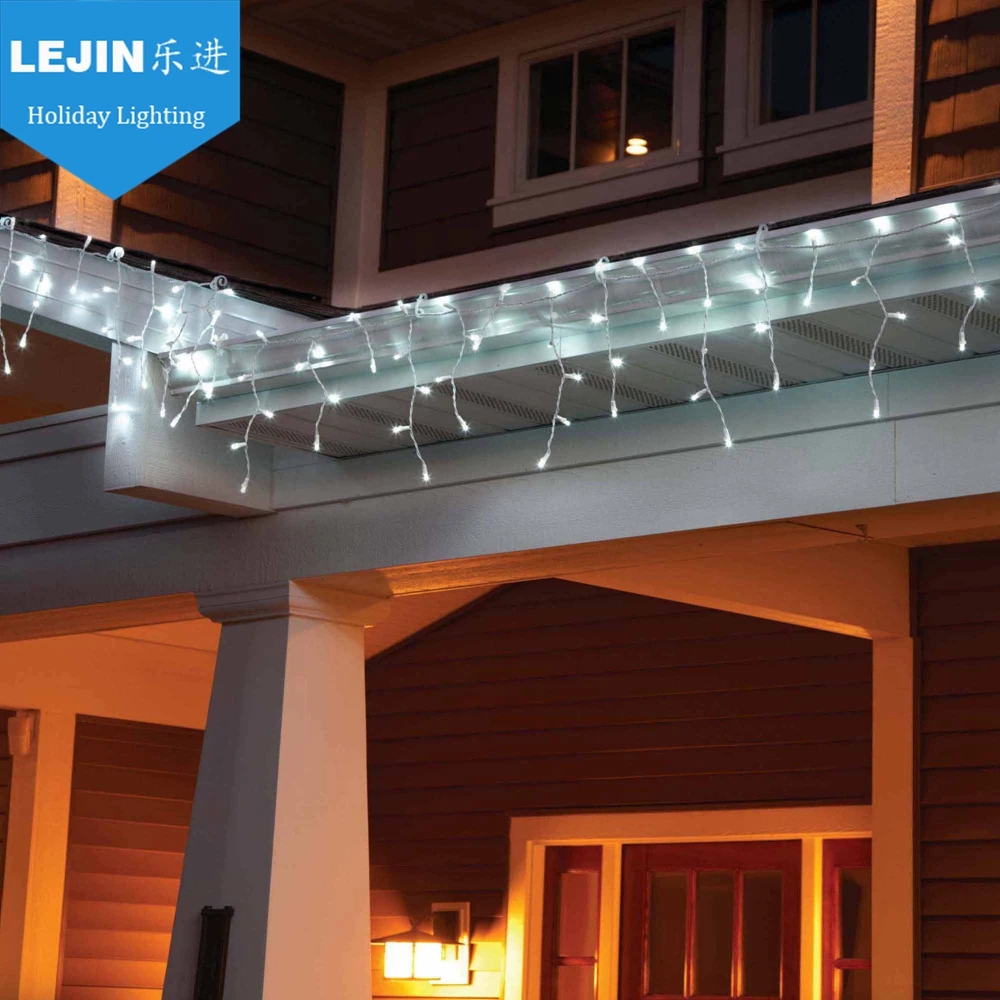 Led Icicle Light String,Led Window Curtain String Light,Warm White
