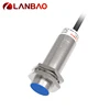 LANBAO cylindrical 2 wires cable connection NO Flush M18 ac power production line failure Inductive sensor