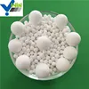 High alumina ceramic inert ball for catalyst bed support