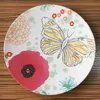 Colorful Tableware Good Design cake plate bamboo fiber biodegradable plate food dishware