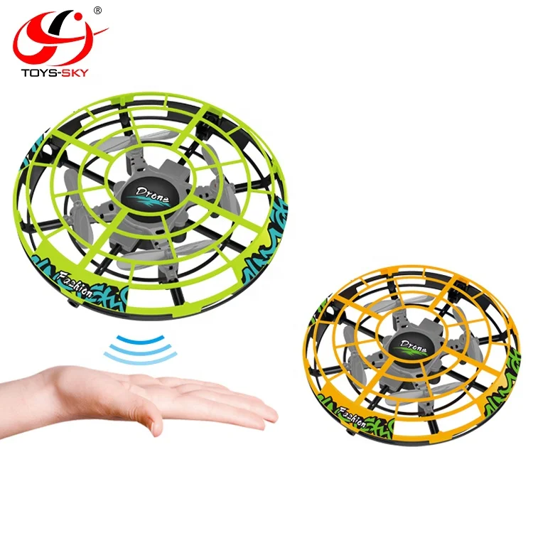 New Hand Motion gesture Control Height Hold RC Hands free Drone with Obstacle Avoidance Sensor Throw to Fly for kids educational