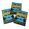 custom printed three side seal beef jerky packaging bag with tear notch and hang hole