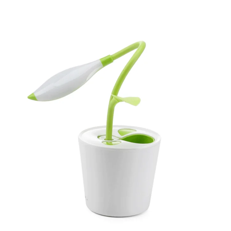 sapling pen holder desk lamp