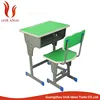 School Assemble Study Table And Chair Adjustable Height Desk Set Wooden School Furniture Price