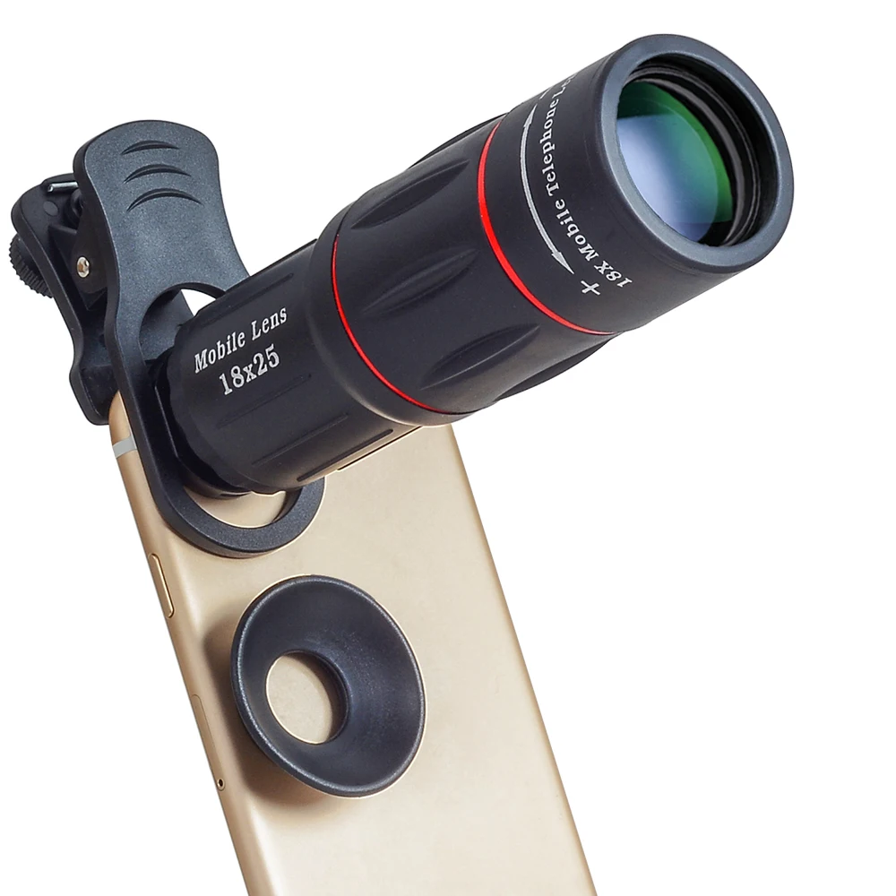 

2018 America hottest mobile camera lens HD detachable smartphone external 18x telephoto zoom lens