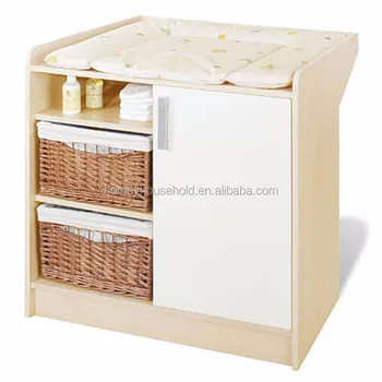 wicker changing table