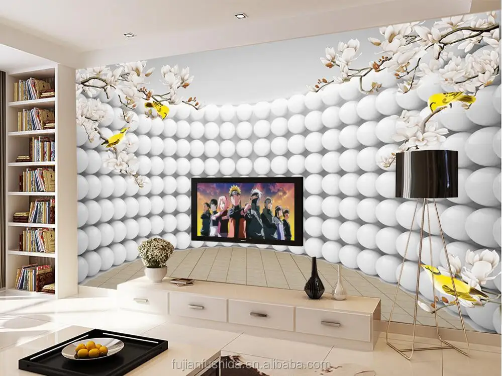 Muur stencils, woonkamer 3d behang, interieur 3d behang wallpapers ... Woonkamer behang koper