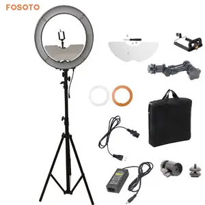 Fosoto 240 LED Ring Light Stand Mirror