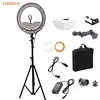 Fosoto 240 LED Ring Light with 2.8m light stand and mirror