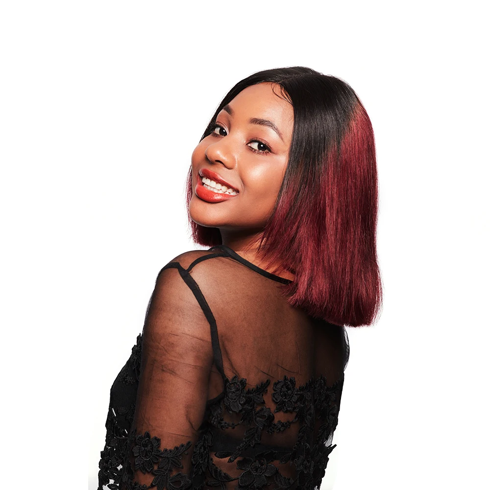 100 Mexican Ombre Human Virgin Raw Hair Weaving Product Layered U Part