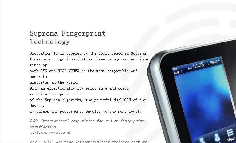 Suprema Fingerprint Access Control BioStation T2 with Payroll System (2).jpg