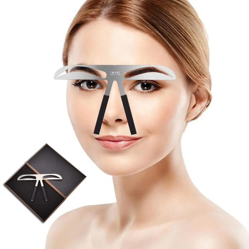 

Microblading supplies Metal Permanent Makeup Eyebrow Caliper/Eyebrow Balance ruler/Eyebrow shaping tool, Sliver