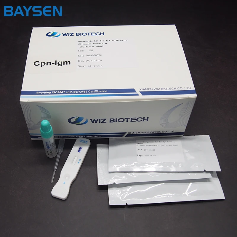 Chlamydia Rapid Test Kit Collidal Gold Xiamen Baysen Medical Tech Co