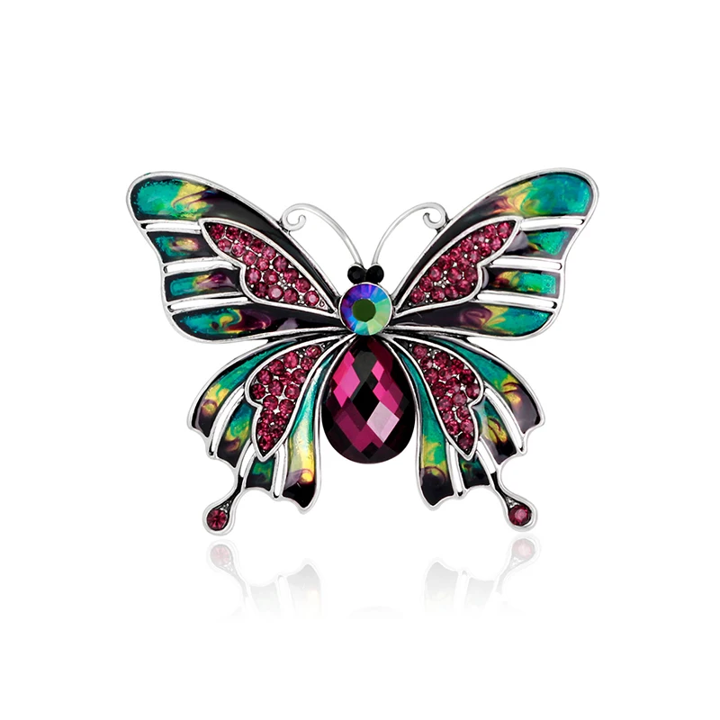 

Wholesale fashion jewelry gothic retro style butterfly pin brooch