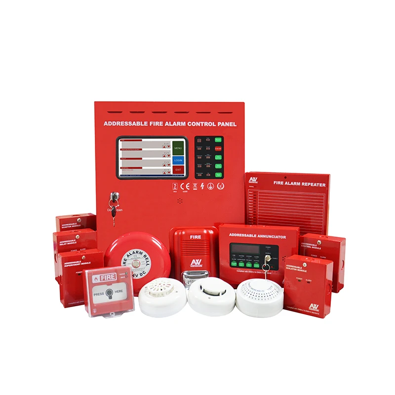 Intelligent Addressable Fire Alarm System Control Panel With 250 Addresses