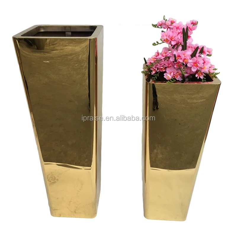 
Guangdong Metal Square Steel Tall Flower Planter Vase for Outdoor Decoration  (60724395843)