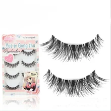 5 Par/lote Cruzam Pestanas Falsas Eye Lashes Volumosa Maquiagem Longo Grosso Falso Cílios Extensões de Maquiagem Cílios Falsos