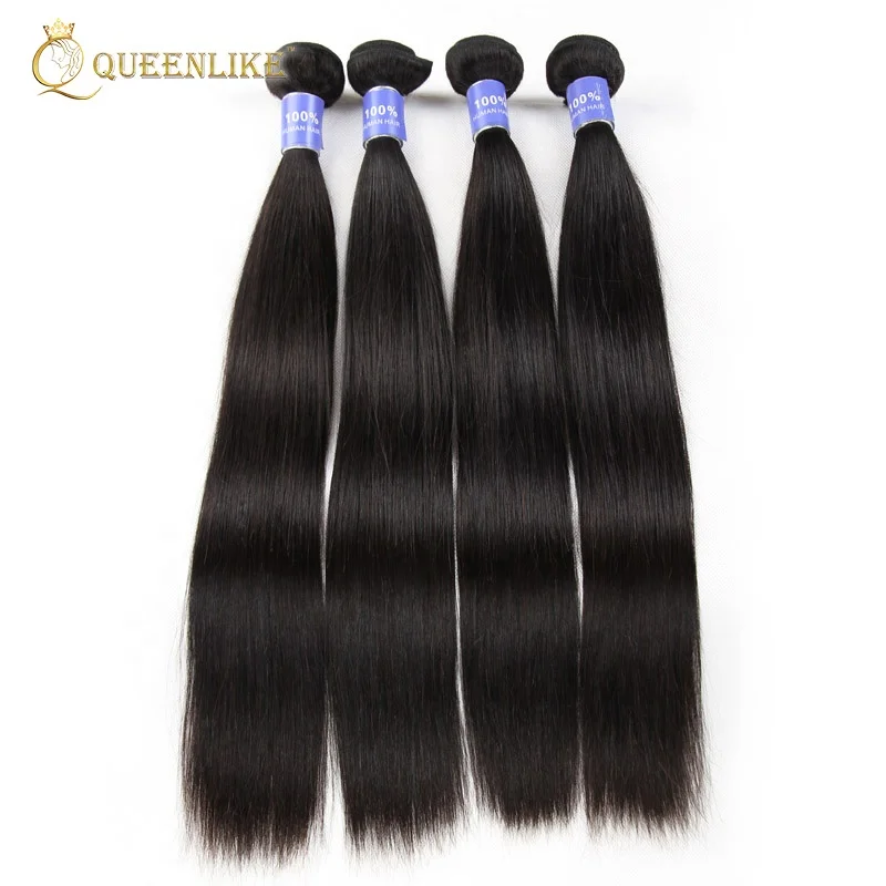 
Cheap raw 10A unprocessed virgin straight Brazilian human bundle hair 
