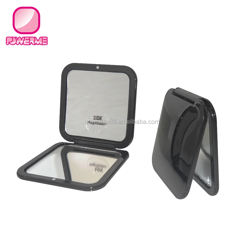 Promotional Small Plastic Pocket Mirror Square Desktop Makeup Mirror
