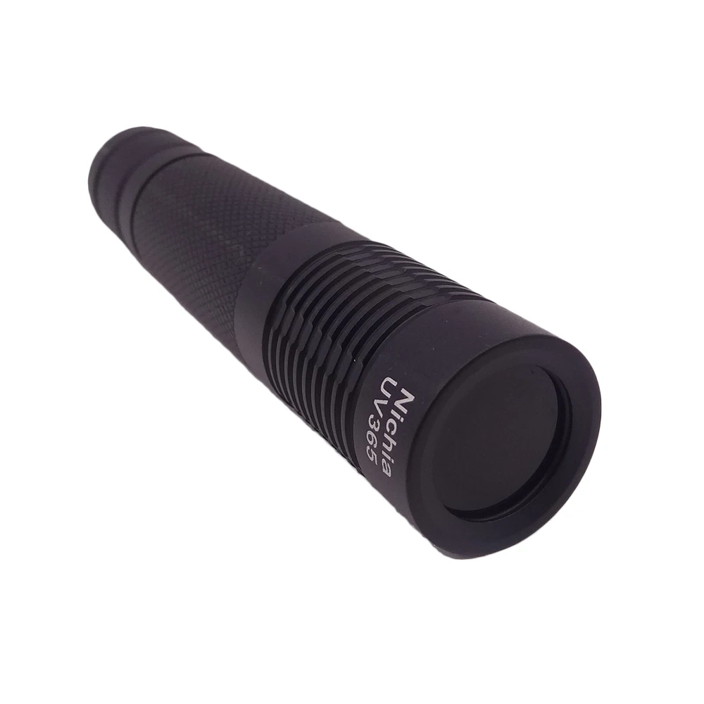 Black Nichia UV 365nm Best UV LED Flashlight ,UV Lamp Light SMO reflector, Fluorescent Agent Detection