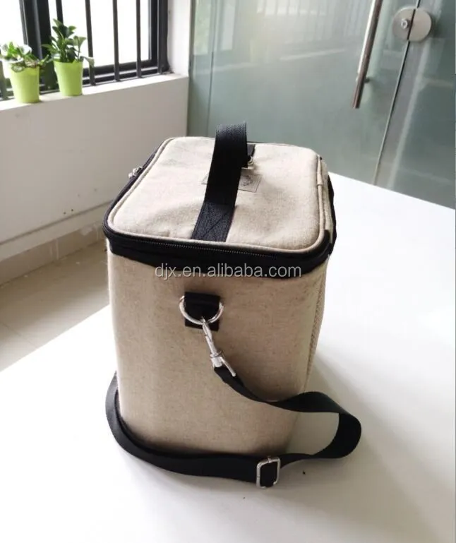 linen lunch bag